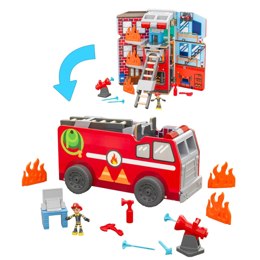 Adventure Bound™: Set 2 en 1 Casa de Bomberos