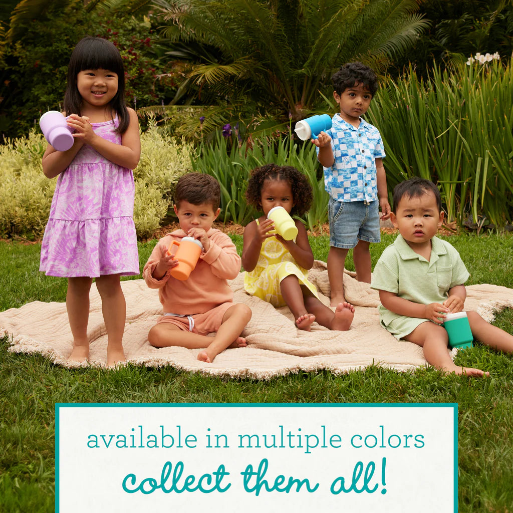 Mi Primer Vaso Tumbler 9oz Silicona - Blanco Cream