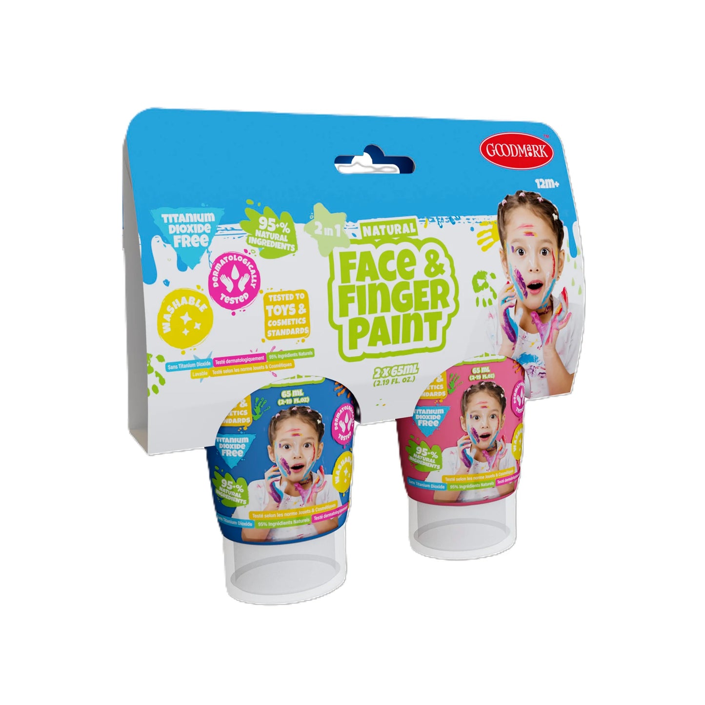 Natural Face & Finger Paint - 2.3oz - 2 Pack - Disp. Aprox. 13 de mayo 2026