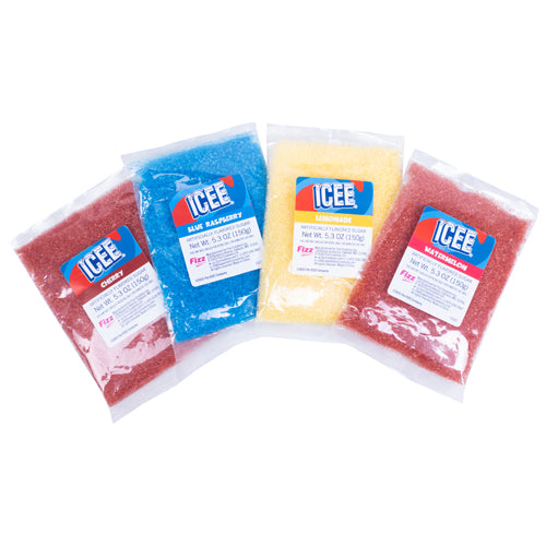 Paquete de 4 Sabores de Algodón de Azucar ICEE