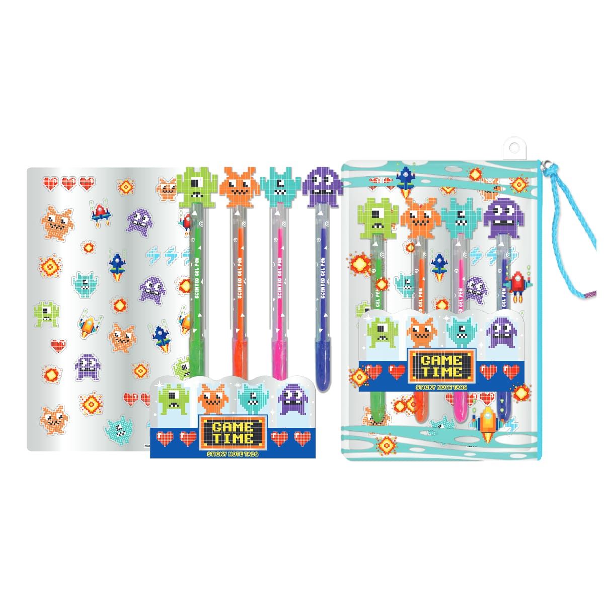 Set de 4 Plumas de Gel de Mounstritos