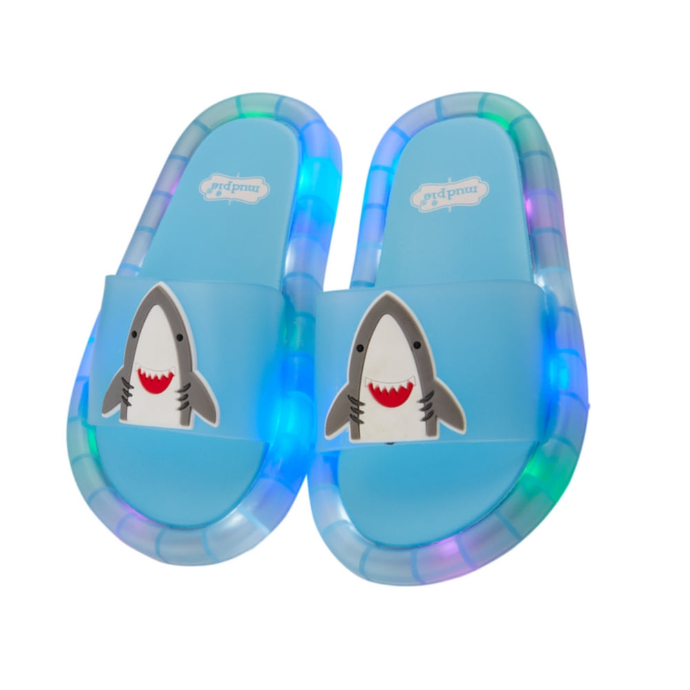 Sandalias de Tiburon con Luces - Talla S (2-3T) (7-8 Americano)