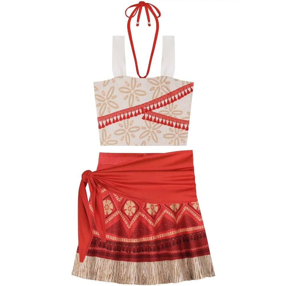 Disfraz Moana Falda y Camisa
