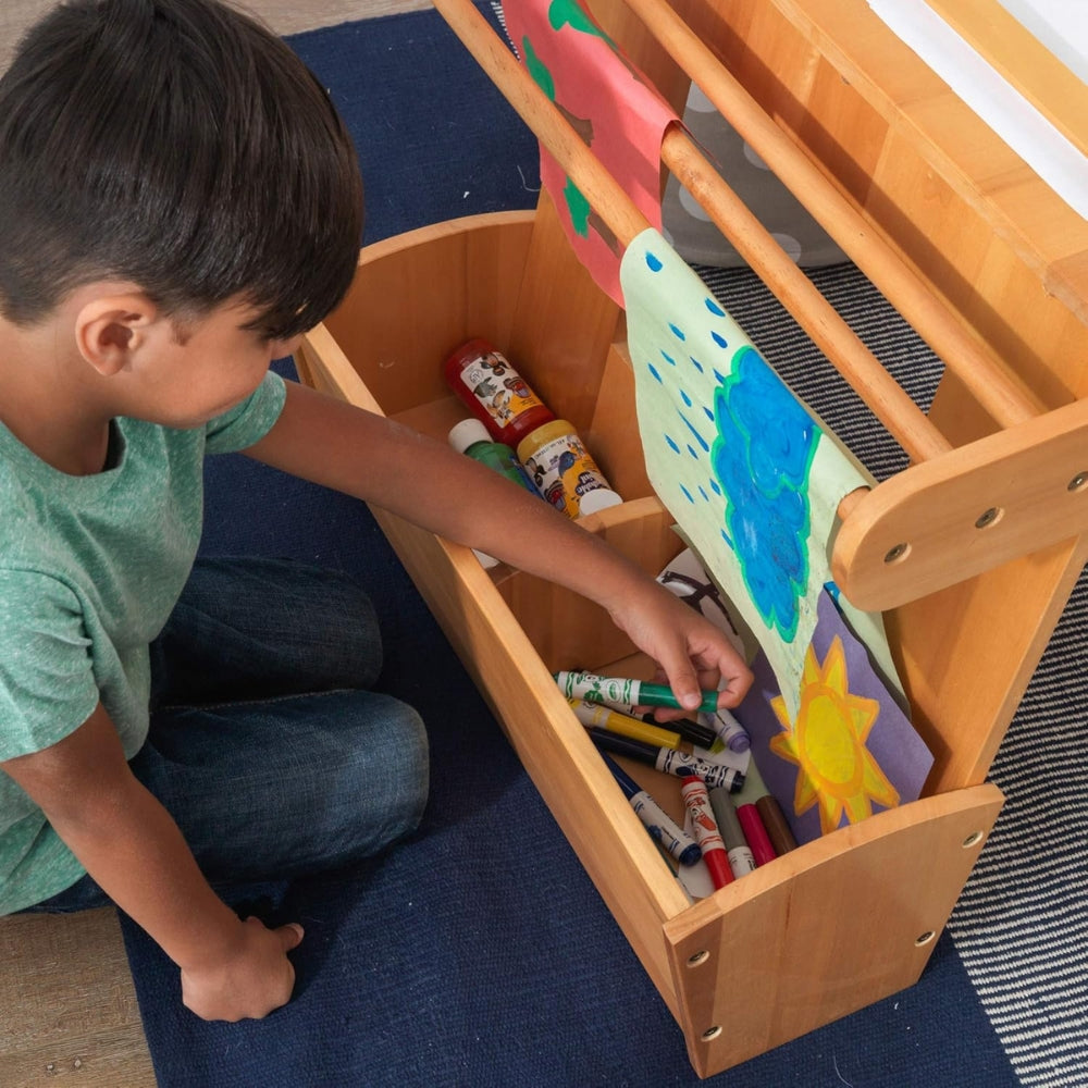 Art Table with Drying Rack & Storage