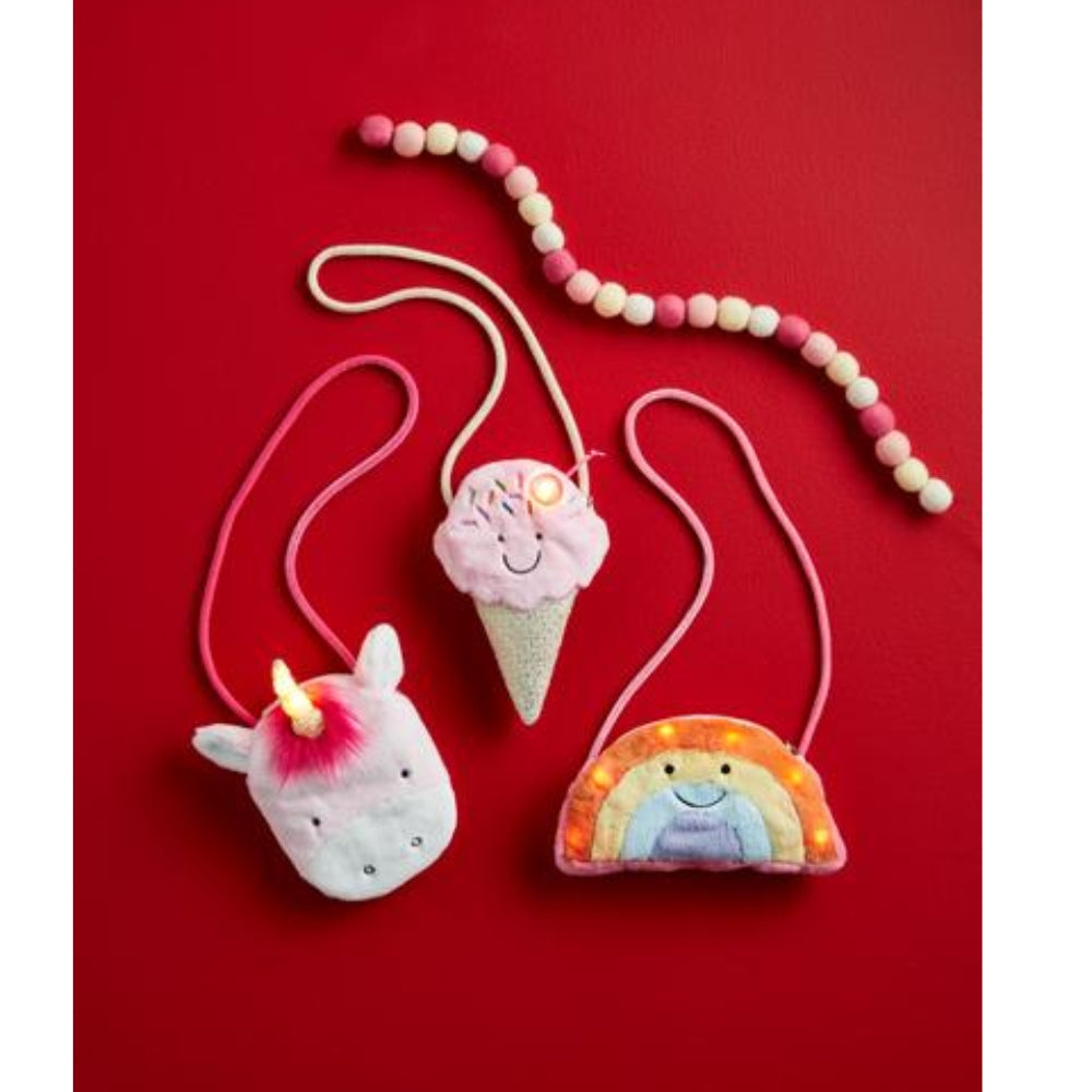 Cartera con Luces de Unicornio Rosado