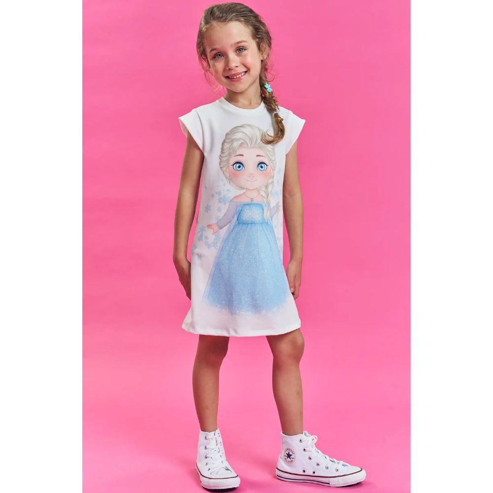 Vestido / Pijama Manga Corta - Frozen
