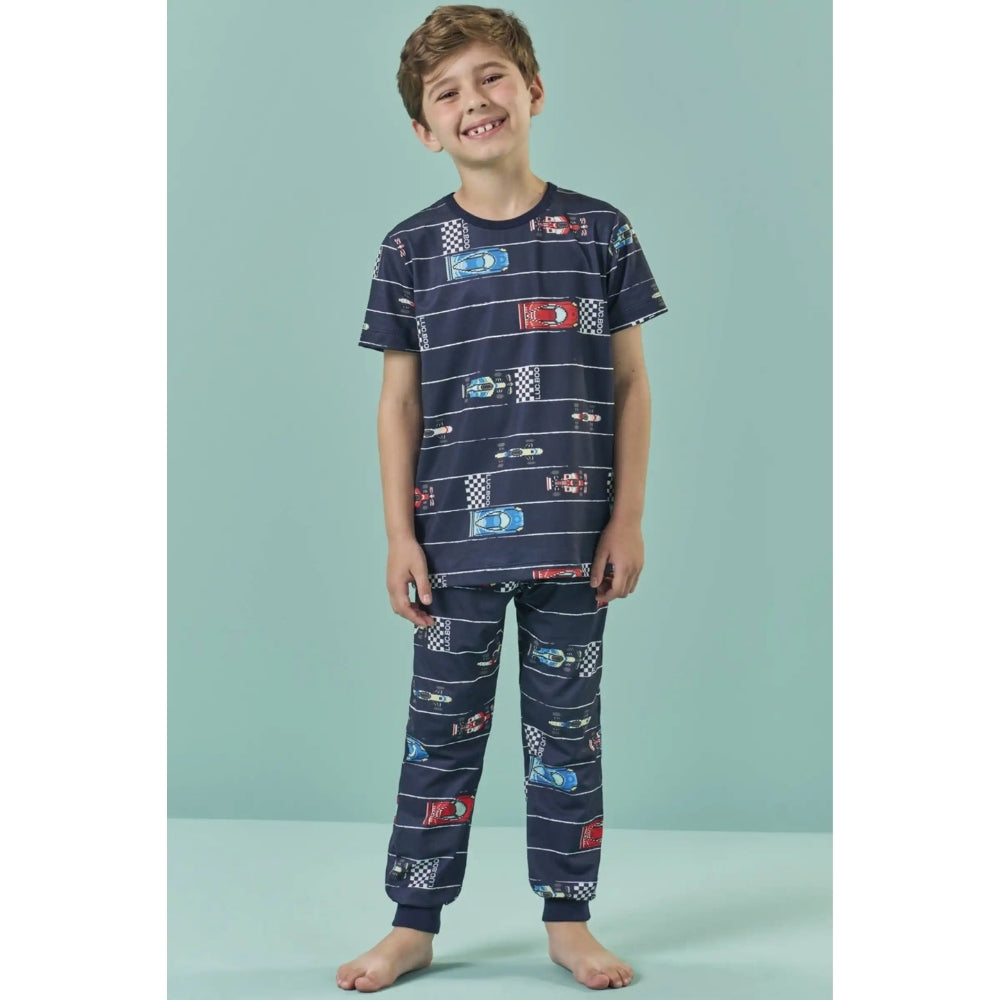 Pijama de Carritos Manga Corta