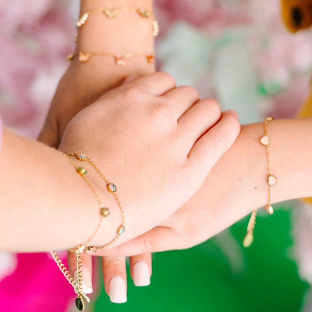 Pulcera Peachy Heart (Cubiertos 18K)