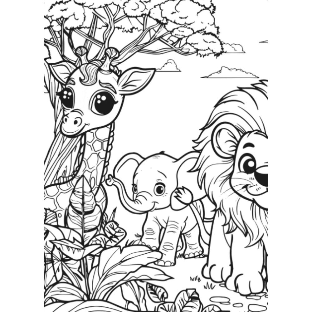 Animal Kingdom XXL Coloring Book - Libro de Pintar XXL Reino Animal
