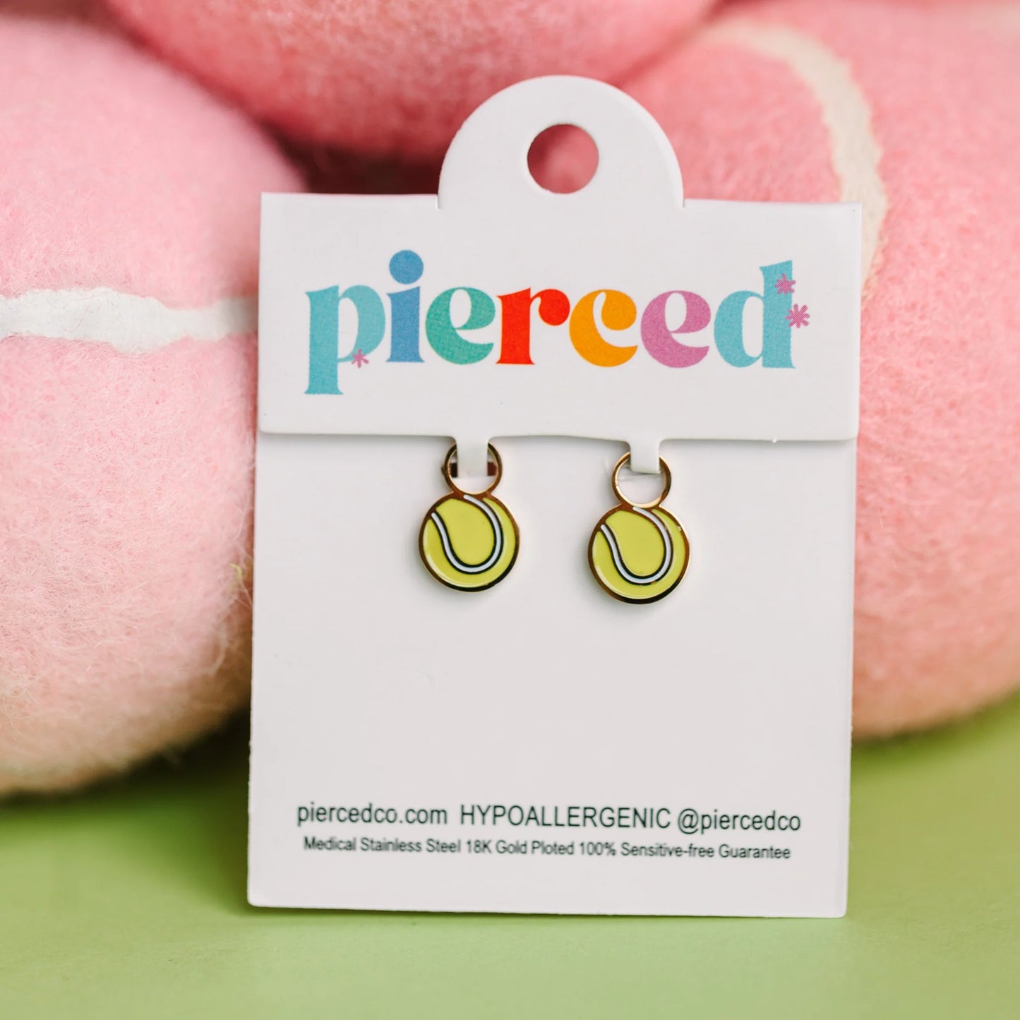 Charm para argollas - Tennis (Cubiertos 18K)