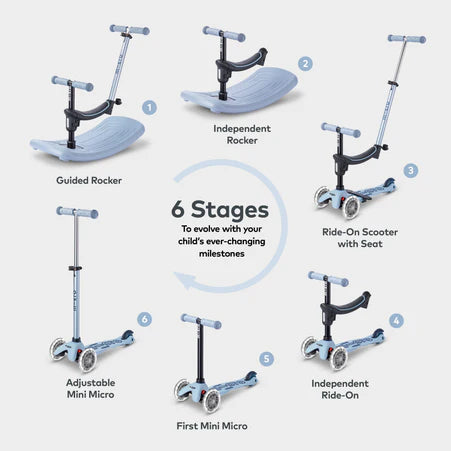 Scooter Mini Deluxe Rock & Go LED