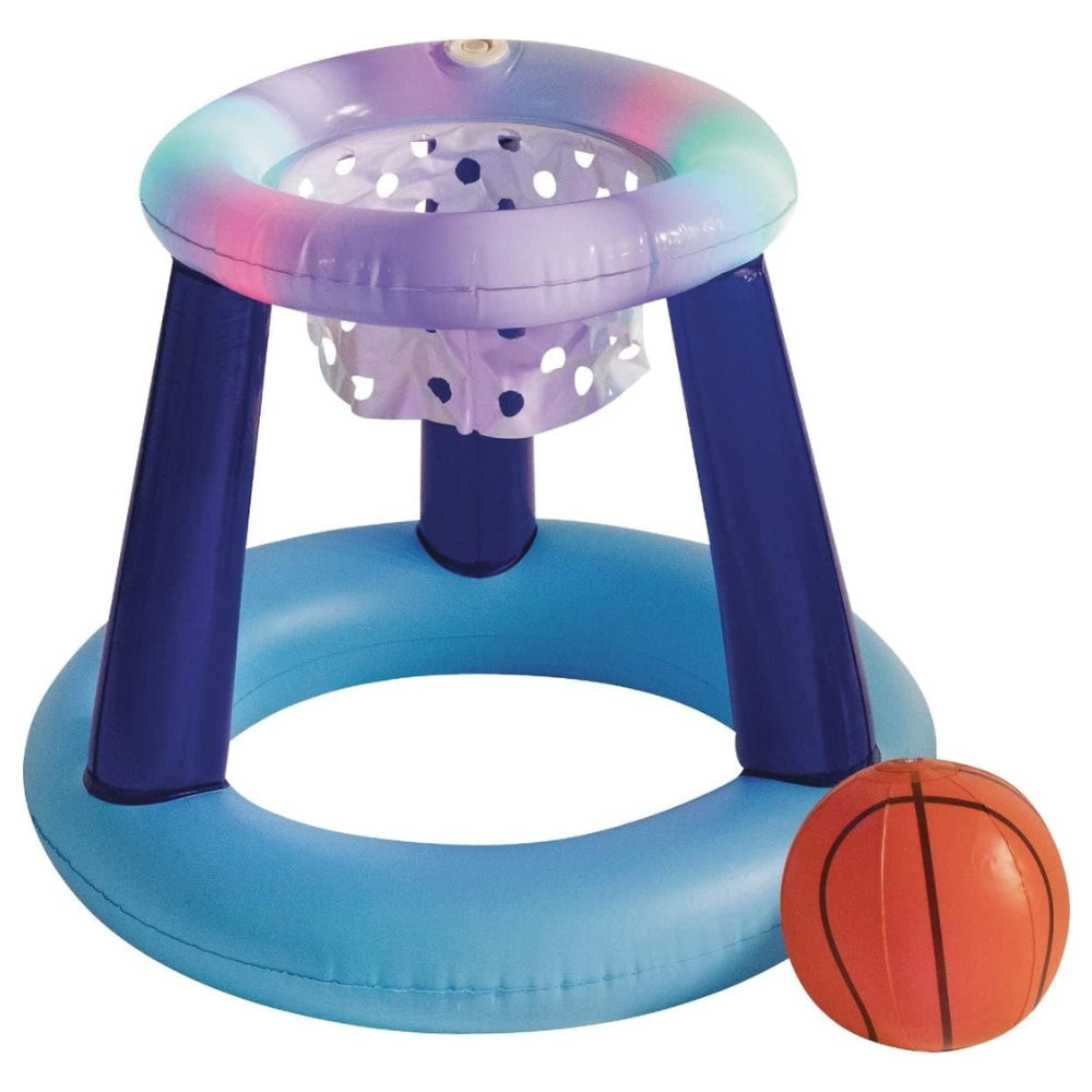 Illuminated Floating LED Basketball Set