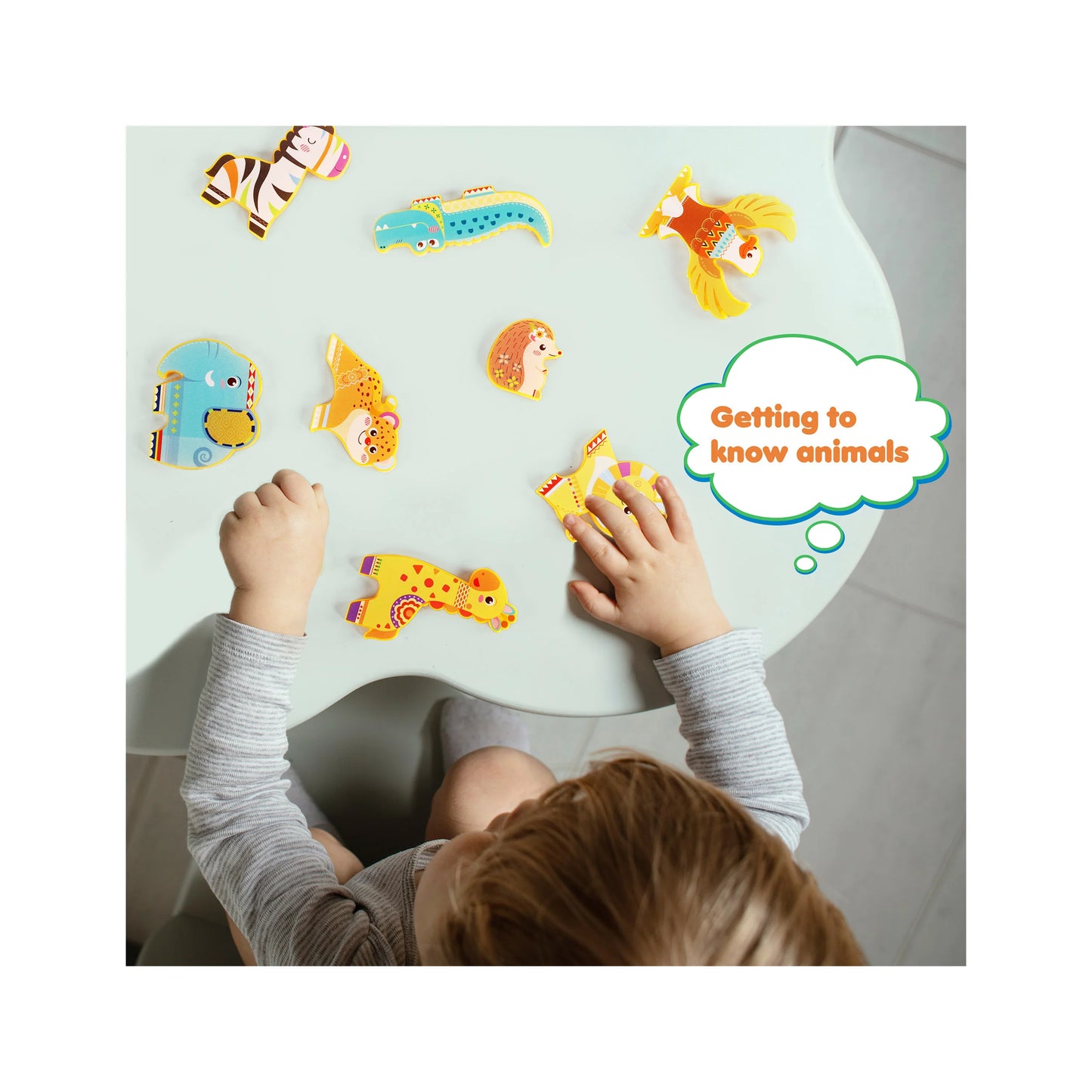 Set de animales Safari Magneticos - 8 Piezas