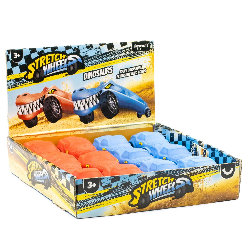 Stretch Wheels Sensory Dinosaur Car Toy