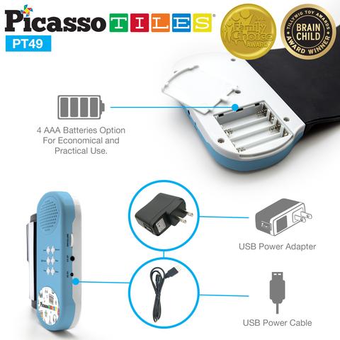 Piano Enrollable de 49 Teclas - Blanco y Negro