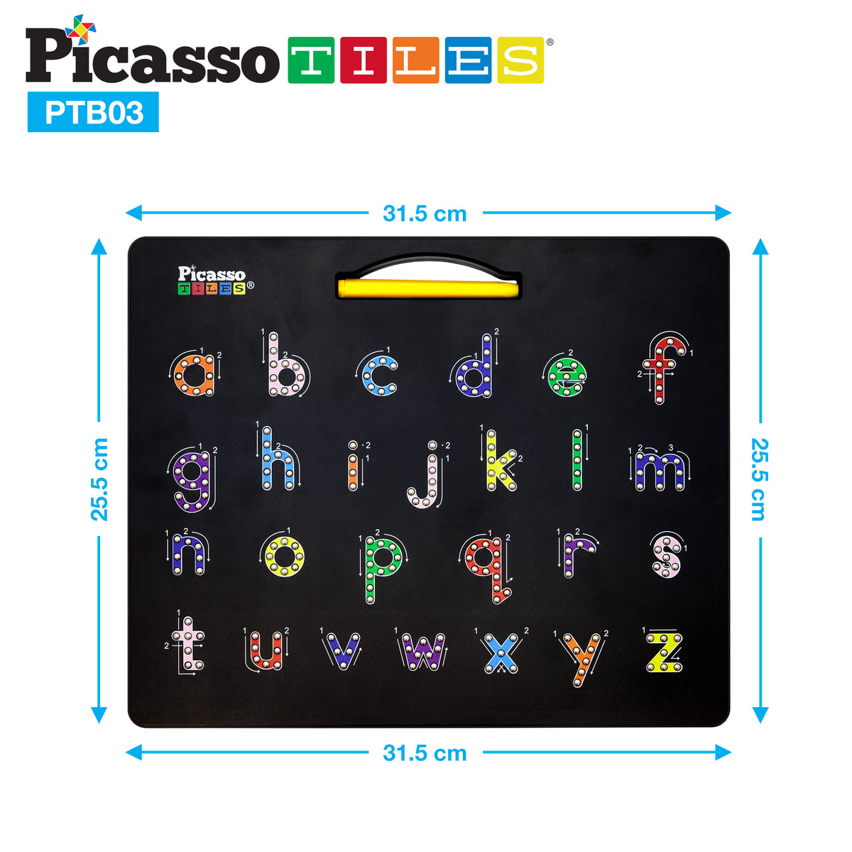 Tableta Magnética 2 en 1 de Letras Mayúsculas y Minúsculas
