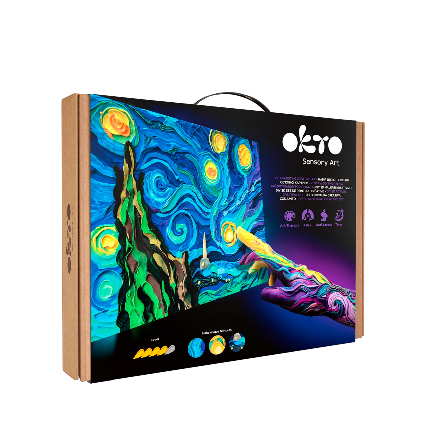 3D Painting Set - Starry Night Canvas Kit