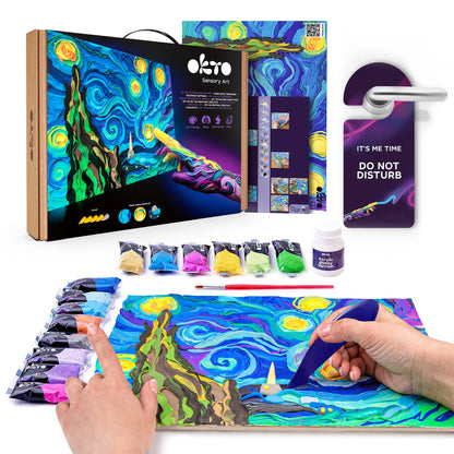 3D Painting Set - Starry Night Canvas Kit