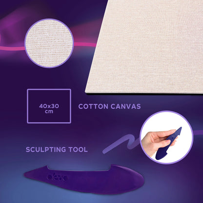 3D Painting Set - Starry Night Canvas Kit