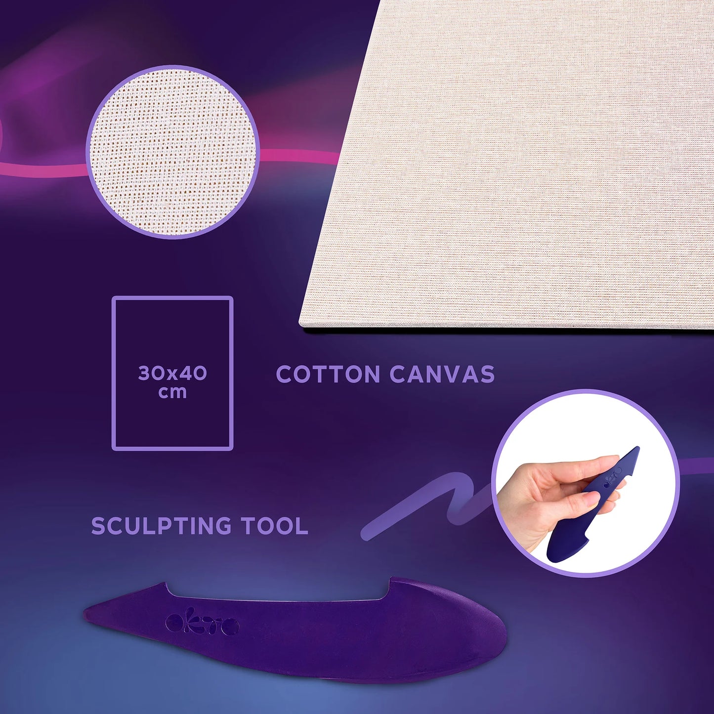 3D Painting - Set Sunflowers Canvas Kit