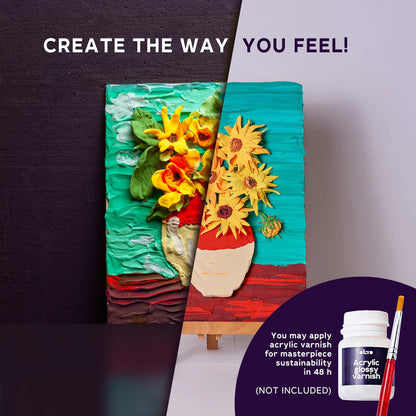 3D Painting - Set Sunflowers Canvas Kit