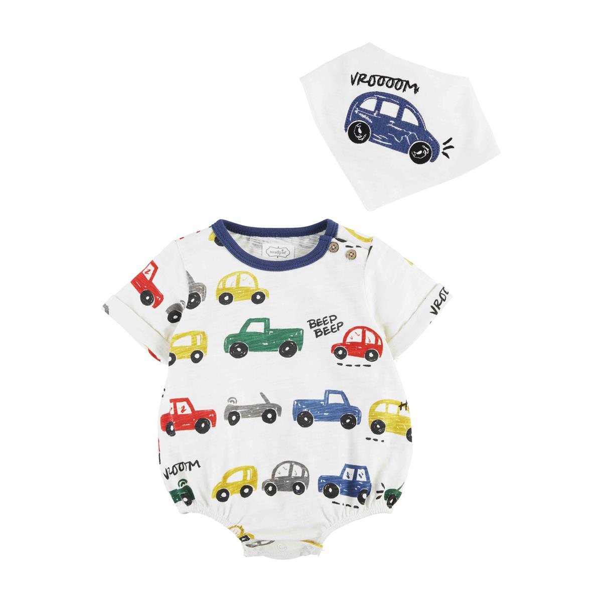 Onesie de Carrito y Babero