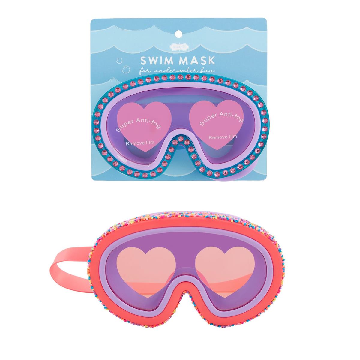 Rhinestone Goggle Mask / Mascara de Bucear Morada