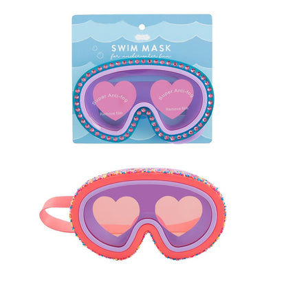 Rhinestone Goggle Mask / Mascara de Bucear Morada