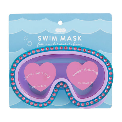 Rhinestone Goggle Mask / Mascara de Bucear Morada
