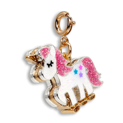 Gold Glitter Unicorn Charm - Unicornio Dorado con Glitter