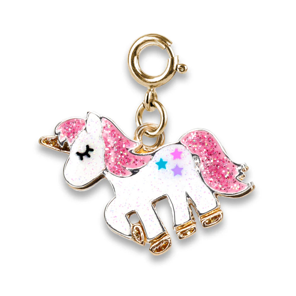 Gold Glitter Unicorn Charm - Unicornio Dorado con Glitter