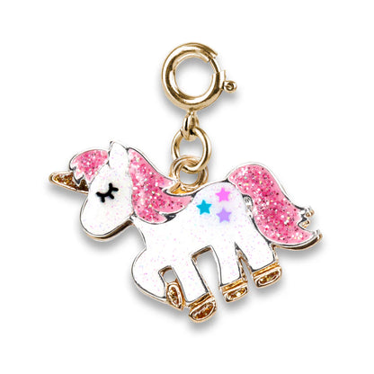 Gold Glitter Unicorn Charm - Unicornio Dorado con Glitter