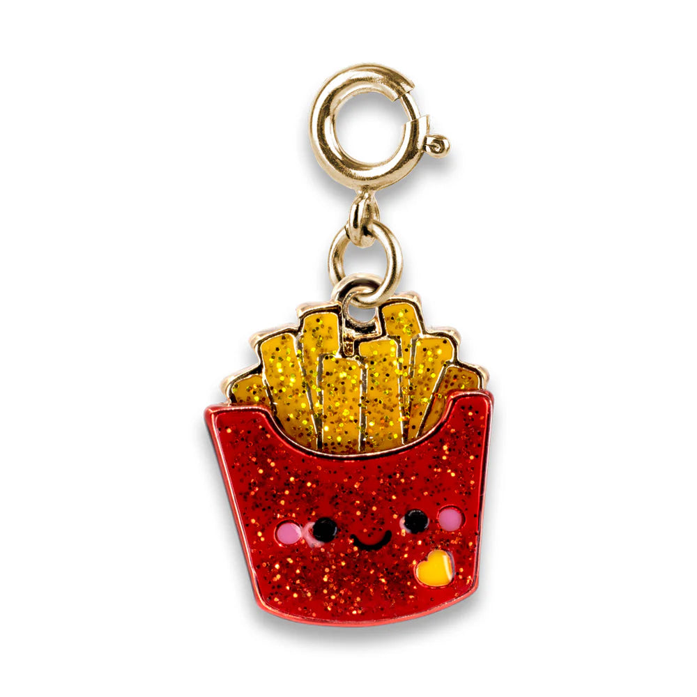 Charm de Gold Glitter French Fries