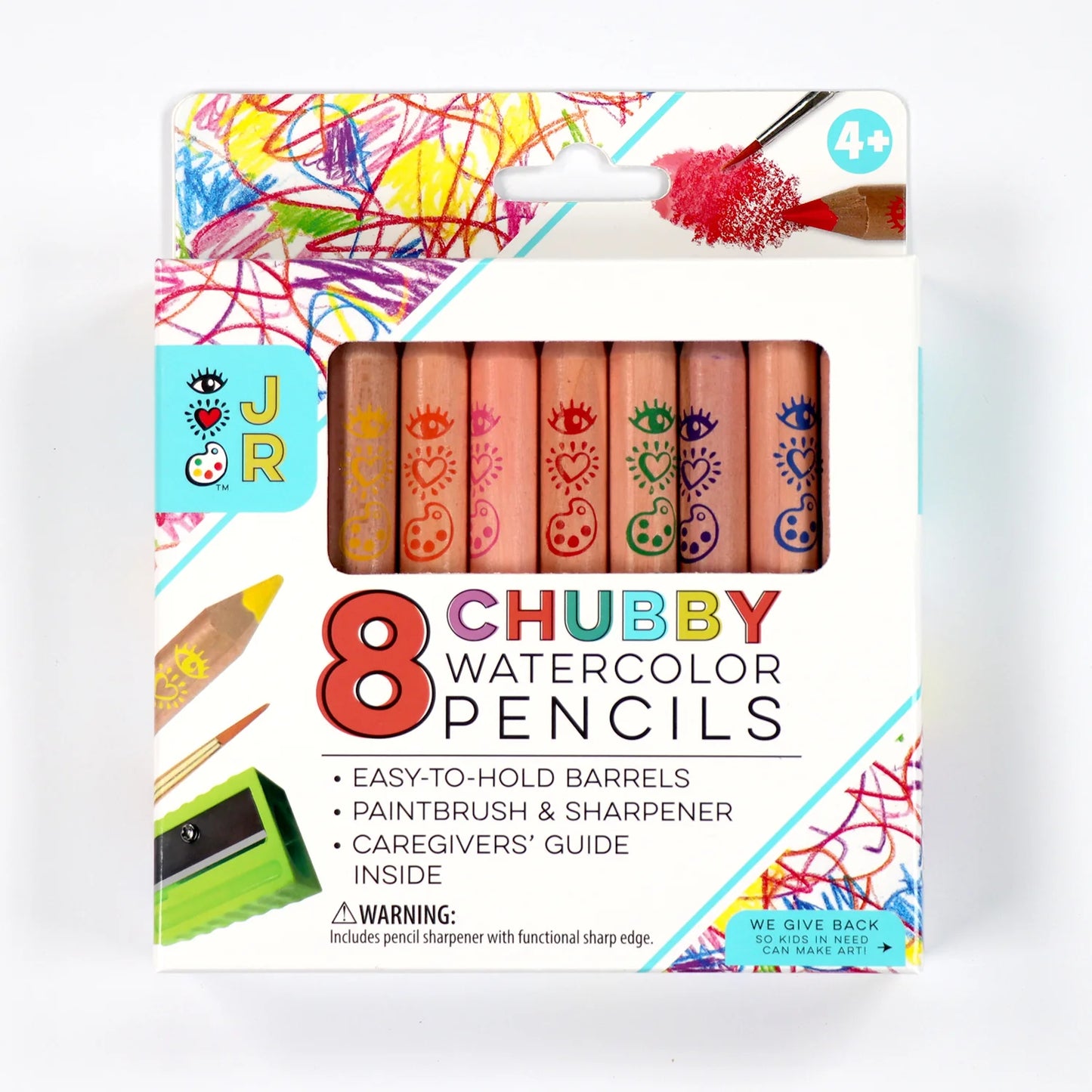 iHeartArt JR 8 Chubby Watercolor Pencils - Set de 8 Lapices de Watercolor