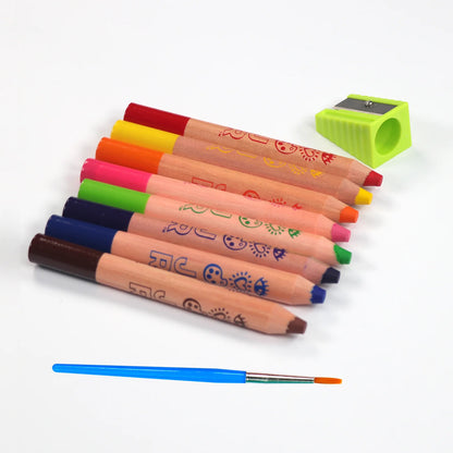 iHeartArt JR 8 Chubby Watercolor Pencils - Set de 8 Lapices de Watercolor