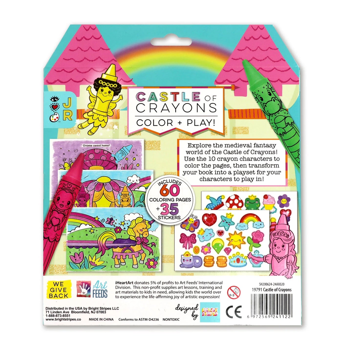 iHeartArt JR Castle of Crayons - Set de Crayones y Libro de Pintar
