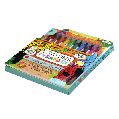 iHeartArt JR Crayons on Safari - Set de Crayones y Libro de Pintar