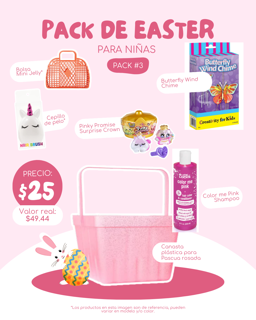Pascua Pack Niña Canasta Chica #3