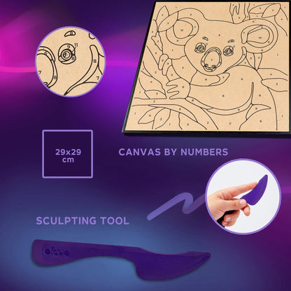 Coloring by Clay by Numbers - Koala