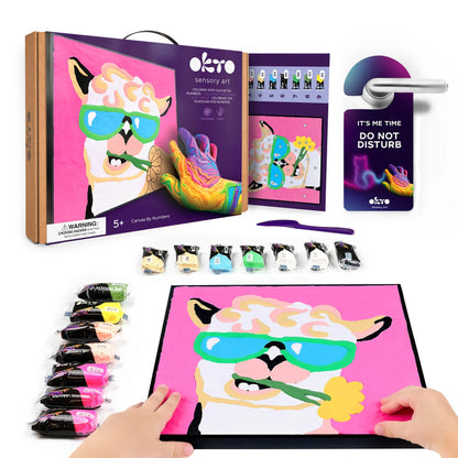 Coloring by Clay by Numbers - Lama