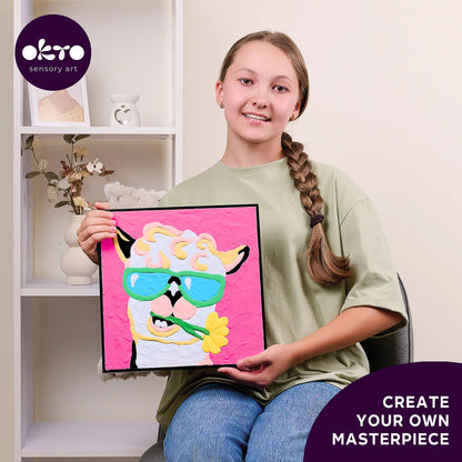 Coloring by Clay by Numbers - Lama