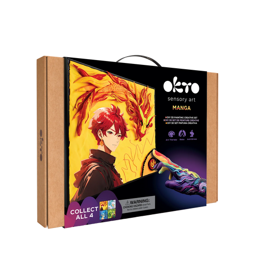 Kit de Arte 3D Manga - Fuego