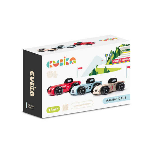 Wooden Racing Cars Set - Set de Carros de Carrera de Madera - Disp. Aprox. 13 de mayo 2026