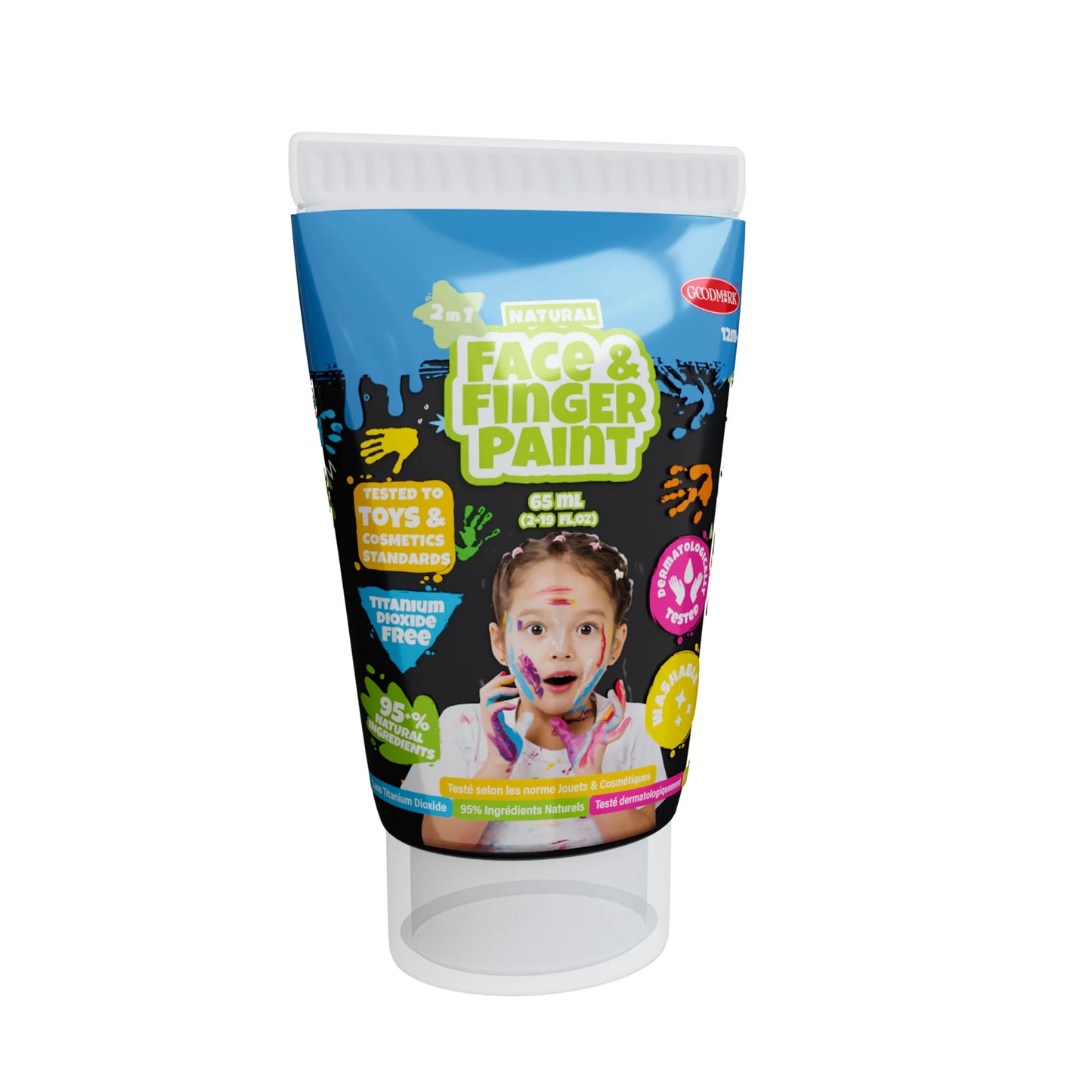 Natural Face & Finger Paint - 2.3oz Tubes- 24pc CDU - Disp. Aprox. 13 de mayo 2026
