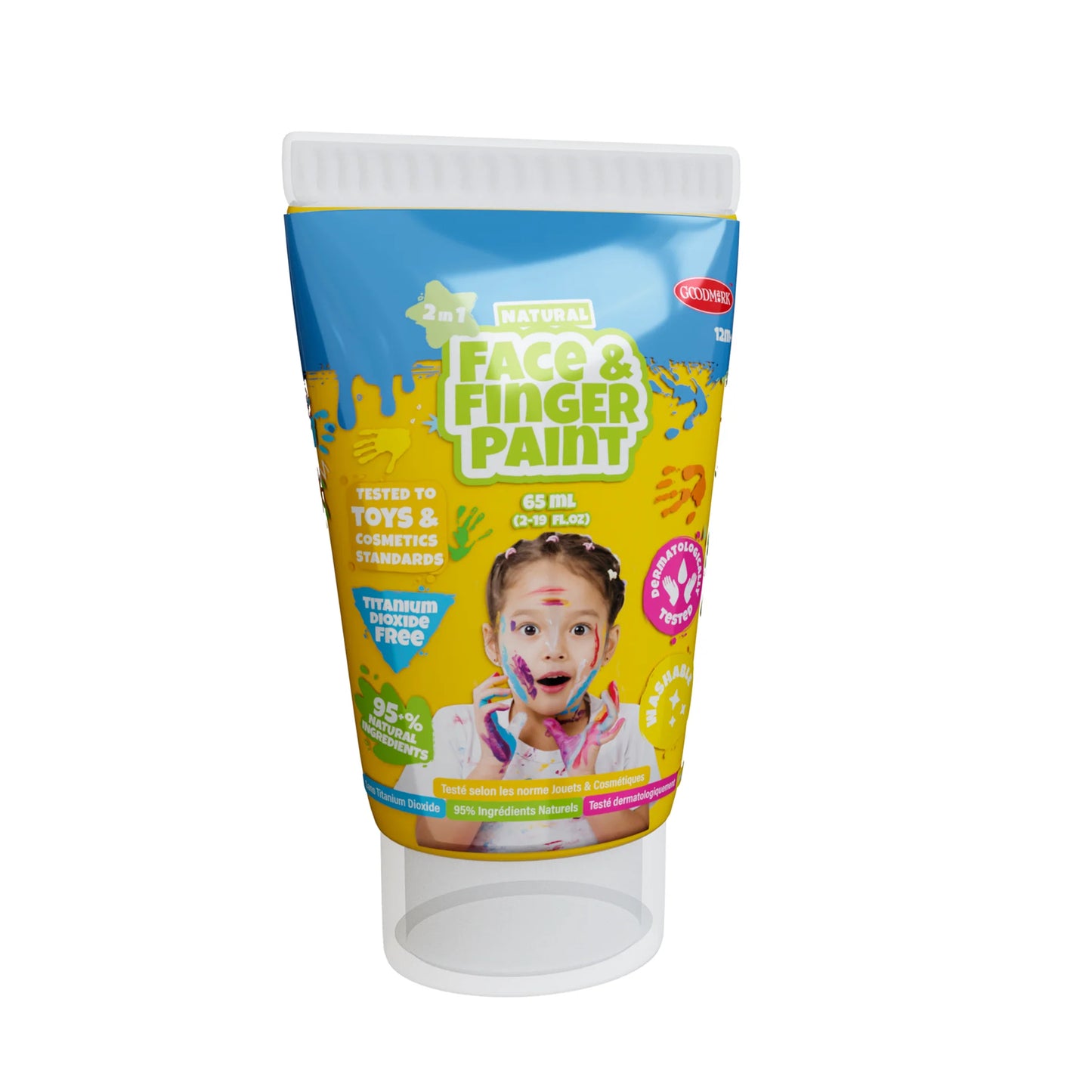 Natural Face & Finger Paint - 2.3oz Tubes- 24pc CDU - Disp. Aprox. 13 de mayo 2026