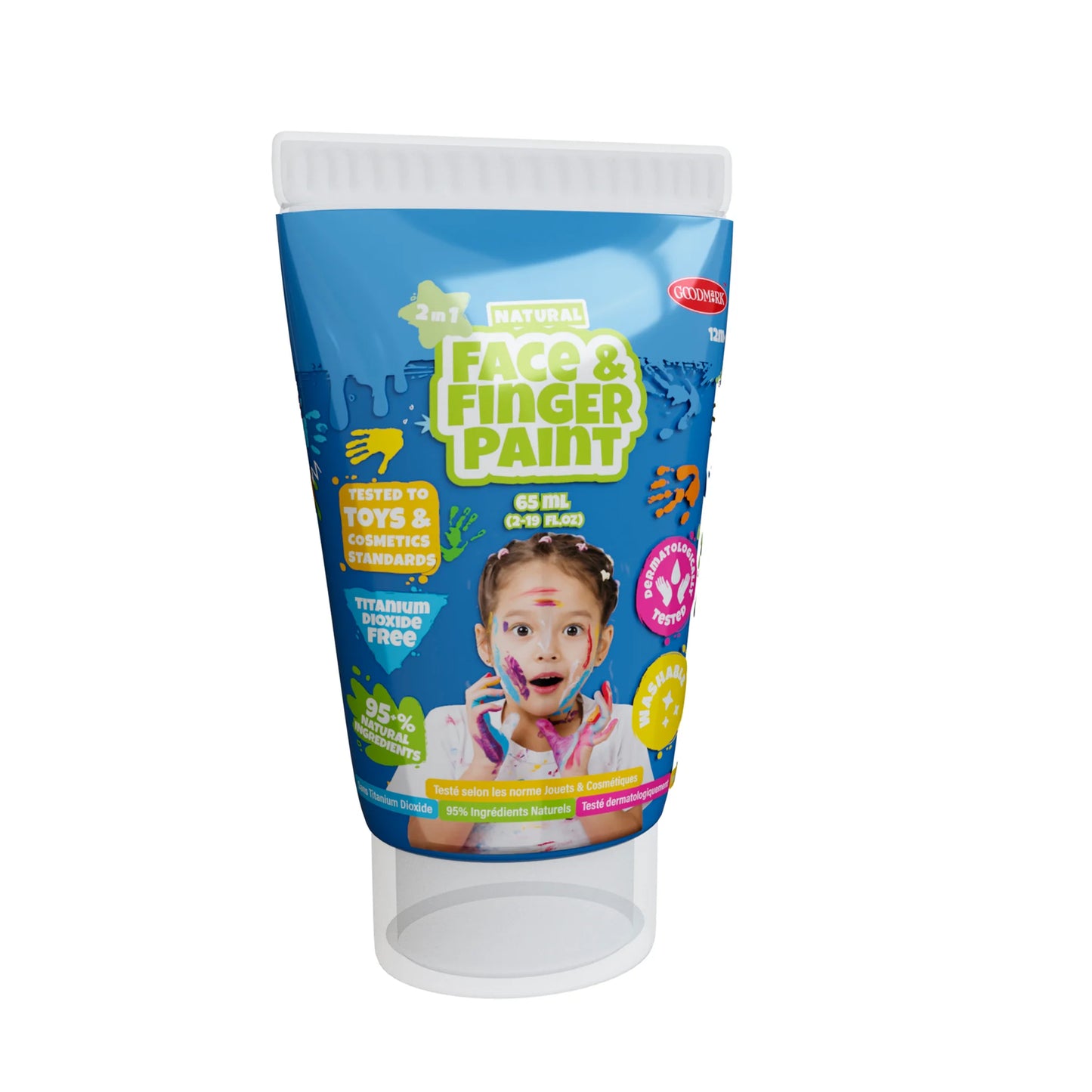 Natural Face & Finger Paint - 2.3oz Tubes- 24pc CDU - Disp. Aprox. 13 de mayo 2026