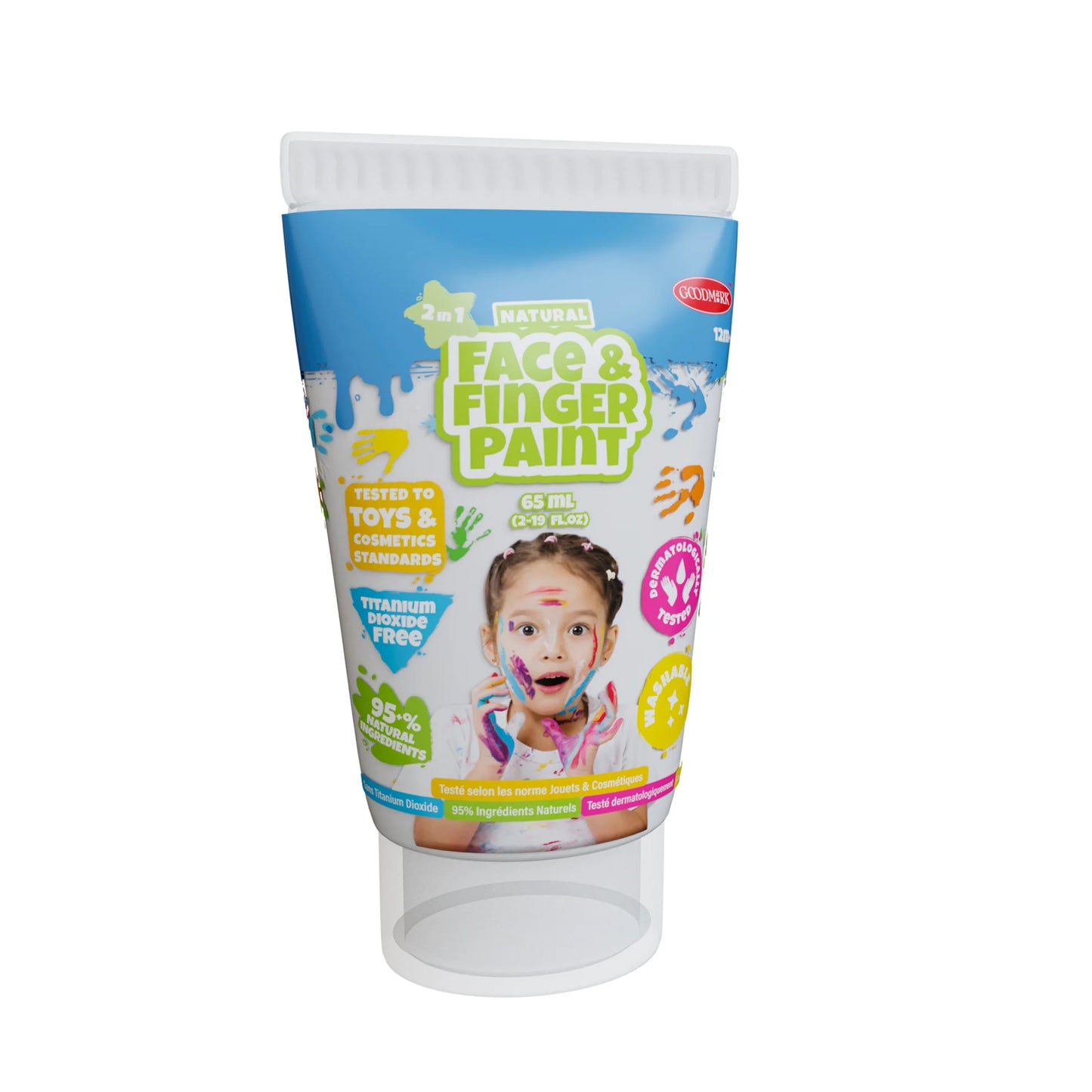 Natural Face & Finger Paint - 2.3oz Tubes- 24pc CDU - Disp. Aprox. 13 de mayo 2026