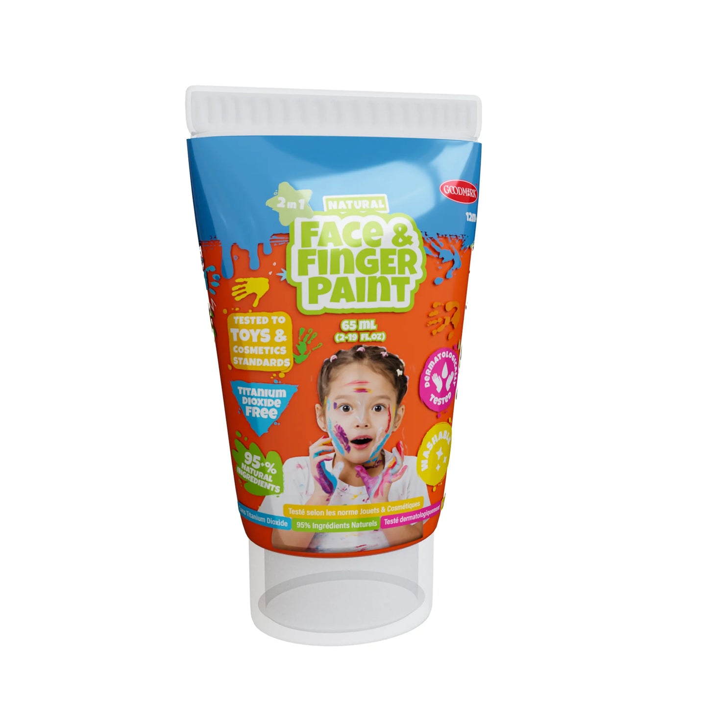Natural Face & Finger Paint - 2.3oz Tubes- 24pc CDU - Disp. Aprox. 13 de mayo 2026