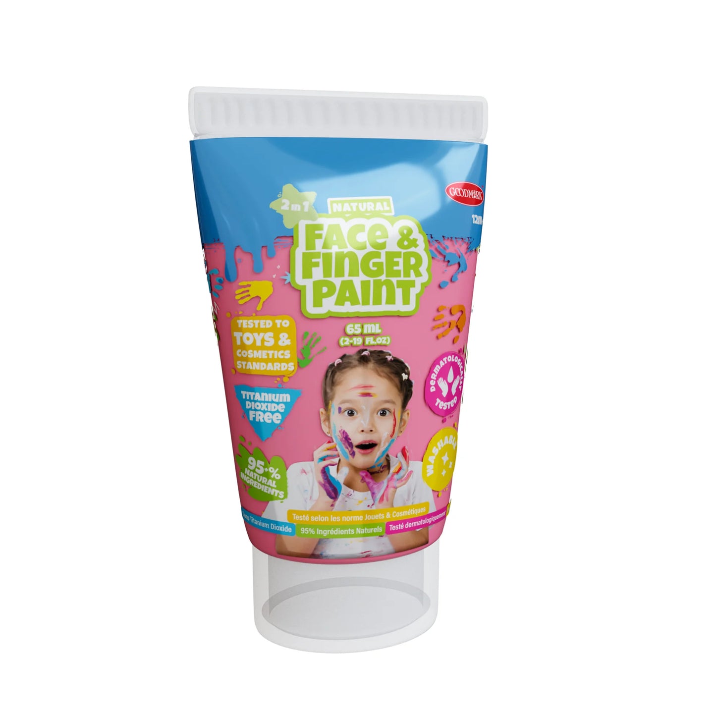 Natural Face & Finger Paint - 2.3oz Tubes- 24pc CDU - Disp. Aprox. 13 de mayo 2026