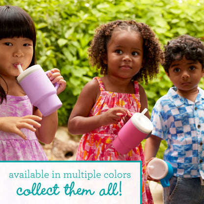 Mi Primer Vaso Tumbler 9oz Silicona - Azul Oceano